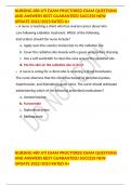 NURSING 480 ATI EXAM PROCTORED EXAM QUESTIONS AND ANSWERS BEST GUARANTEED SUCCESS NEW UPDATE 2022&sol;2023 RATED A&plus;