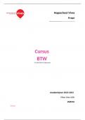 Cursus BTW (voor examen open boek)