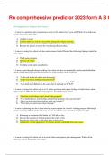 Rn comprehensive predictor 2023 form A B C 