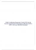CDSE Certification Preparatory Tools (CPTs) for the Security Fundamentals Professional Certification (SFPC)/ SFPC: All Areas/ 2022/2023 Download