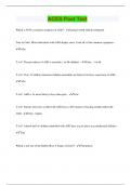 ACES Post Test &vert; Questions with 100&percnt; Correct Answers &vert; Updated & Verified