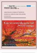 Test Bank for Gerontological Nursing 10th Edition by Charlotte Eliopoulos/ A Complete Guide with NCLEX NGN MATERIAL