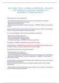 WGU D265 - WGU - CRITICAL THINKING - REASON AND EVIDENCE ALREADY GRADED A&plus;&vert;2 DIFFERENT VERSIONS&vert;NEW&excl;&excl;