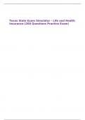 Texas State Exam Simulator - Life and Health Insurance &lpar;200 Questions Practice Exam&rpar;