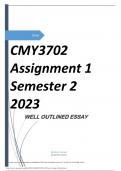 CMY3702 Assignment 1 Semester 2 2023