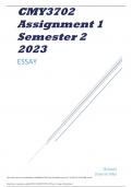 CMY3702 Assignment 1 Semester 2 2023