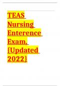 TEAS Nursing Enterence Exam C Correct Answer