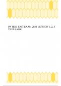 PN HESI EXIT EXAM 2023 VERSION 1&comma; 2&comma; 3 TEST BANK&period;