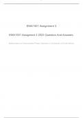EMA1501 Assigment 3 2023 Question And Answers.