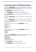 Arboriculture Exam 1&vert; 2023 Exam Update