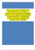 TEST BANK FOR MICROBIOLOGY FUNDAMENTALS&colon; A CLINICAL APPROACH 4TH EDITION MARJORIE KELLY COWAN HEIDI SMITH ISBN10&colon; 126070243X ISBN13&colon; 9781260702439 LATEST 2023 VERIFIED ANSWERS