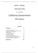 Improve Your Test Scores with the Trusted [Custom Enrichment Module California Government,Korey,5e] Test Bank