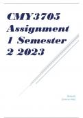 CMY3705 Assignment 1 Semester 2 2023 