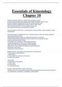 Essentials of Kinesiology  Chapter 10