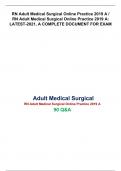 RN Adult Medical Surgical Online Practice 2019 A