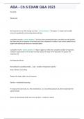 ABA - Ch 6 EXAM Q&A 2023