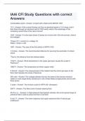 IAAI CFI Study Questions With 100% Correct Verified Answers