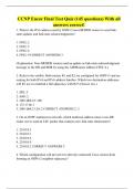 CCNP Encor Final Test Quiz (145 questions) With all answers correct!