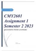 CMY2601 Assignment 1 Semester 2 2023