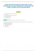 CAN FINAL EXAM LATEST VERSION 2022-2024&sol;CNA FINAL EXAM  QUESTIONS AND ANSWERS REAL EXAM QUESTIONS AND  ANSWERS