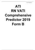 ATI  RN VATI Comprehensive Predictor 2019 Form B