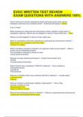 EVOC FINAL EXAM REVIEW QUESTIONS WITH CORRECT ANSWERS 2023&sol;2024 &lpar;Latest Graded A&plus;&rpar;