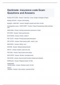 Xactimate -insurance code Exam Questions and Answers