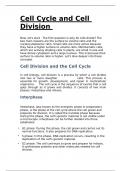 Class notes biology  Cell Growth and Cell Division