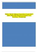 NR511 &sol; NR 511 Midterm Exam Q & A &lpar;Latest 2023 &sol; 2024&rpar;&colon; Differential Diagnosis & Primary Care Practicum - Chamberlain