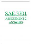 SAE 3701 ASSIGNMENT 2 ((ANSWERS))