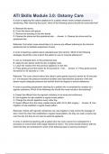 ATI Skills Module 3&period;0&colon; Ostomy Care&lpar;QUESTIONS & ANSWERS&rpar; LATEST UPDATED 2023