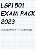 LSP1501 EXAM PACK 2023