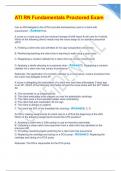 ATI RN Fundamentals Proctored Exam