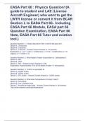 EASA Part 66 : Physics Question1(A guide to student and LAE (License Aircraft Engineer) who want to get the LWTR license or convert it from BCAR Section L to EASA Part 66.. Including EASA Part 66 Module, EASA part 66 Question Examination, EASA Part 66 Not