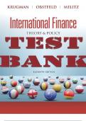 TEST BANK for International Finance: Theory and Policy, 11th edition by Paul Krugman, Maurice Obstfeld, Marc Melitz. ISBN 9780134519548. (All Chapters 1-22)