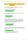 NR 305ACTUAL QUIZ AND ANSWERS 2023 GRADED A+