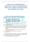 NGN ATI RN COMPREHENSIVE  PREDICTOR 2023/ATI COMPREHENSIVE  PREDICTOR COMPLETE VERSION WITH  BEST VERIFIED SOLUTIONS