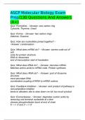 ASCP Molecular Biology Exam Prep&sol;130 Questions And Answers &lpar;A&plus;&rpar;