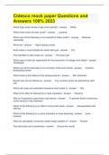 Cidesco mock paper Questions and Answers 100% 2023