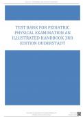 Test Bank For Pediatric Physical Examination An Illustrated Handbook 3rd Edition Duderstadt 2023