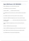 Spm 3204 Exam 2 UF 2023&sol;2024