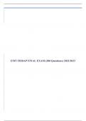 EMT FISDAP FINAL EXAM (200 Questions) 2022/2023