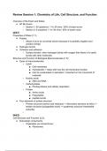 AP Biology - Review Session 1 notes & summary  &lpar;Unit 1 & 2&rpar;