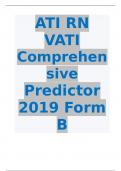 ATI RN VATI Comprehensive  Predictor 2019 Form B