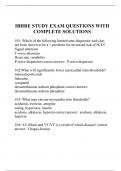 IBHRE STUDY EXAM QUESTIONS WITH COMPLETE SOLUTIONS