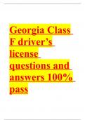 Georgia Class F driver&rsquo;s license questions and answers 100&percnt; 