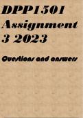 DPP1501 Assignment 3 2023