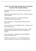 NU641 Adv Clinical Pharmacology Quiz 2 GI&sol;Pain&sol;ID Questions With Complete Solutions