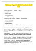 U&period;S&period; History High School EOC Exam Study Guide 2023