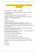Intro to Engineering & Design - EOC Study Guide 2023